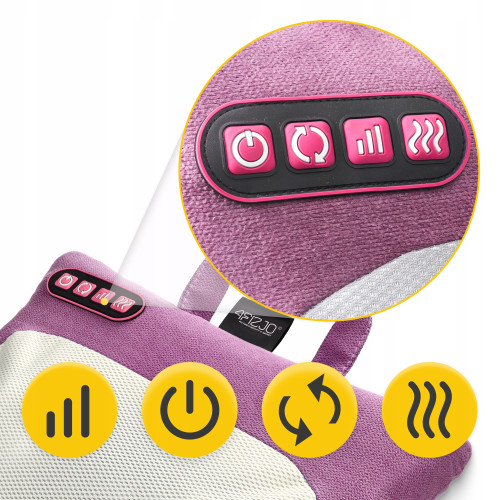 Массажная подушка  4FIZJO Shiatsu Lite Violet - фото №3